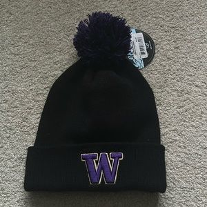 University of Washington Zephyr Black/Purple Beanie | New with Tags | Rose Bowl